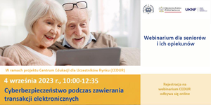 Grafika - webinarium CEDUR dla seniorów i ich opiekunów - 4 września 2023 roku_83124