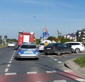 Na zdjeciu pojazdy, jakie brały udział w zdarzeniu.