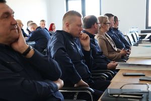 Na zdjęciu kadra kierownicza Komendy Miejskiej Policji w Rzeszowie.