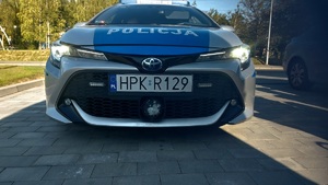Na zdjęciu policyjny radiowóz.
