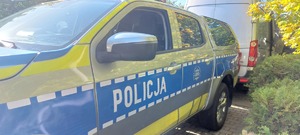 Na zdjęciu policyjny radiowóz.