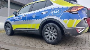 Na zdjęciu policyjny radiowóz.