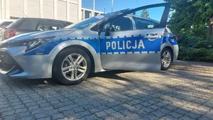 Na zdjęciu policyjny radiowóz.