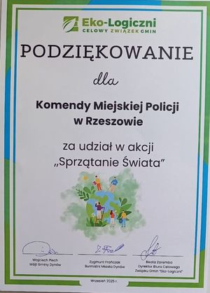 Zdjęcia z akcji "Sprzątanie świata".