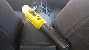 Na  zdjęciu urządzenie do kontroli stanu trzeźwości.