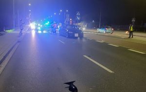 Zdjęcie z wypadku drogowego w Tyczynie.