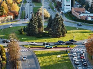 Na zdjęciu policyjne działania obchodów  Wszystkich Świętych.