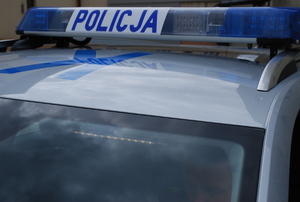 Na zdjęciu policyjny radiowóz.