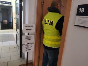 Zdjęcie z Ćwiczenia „EGIDA-25” , które odbyły się w dniach 17-18 listopada 2025 roku w  Komendzie Miejskiej Policji w Rzeszowie.