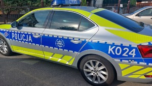 Na zdjęciu policyjny radiowóz.