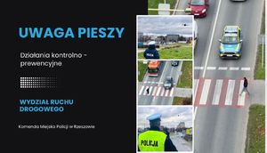 Zdjęcie z działań &quot;Bezpieczny pieszy&quot;.