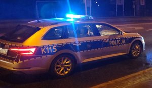 Na zdjęciu policyjny radiowóz.