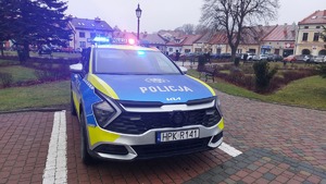 Na zdjęciu policyjny radiowóz.