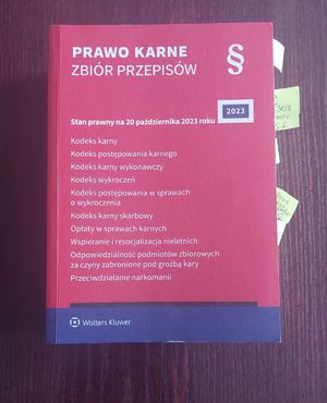 Na zdjęciu kodeks karny