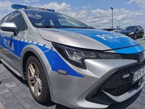 Na zdjęciu policyjny radiowóz.