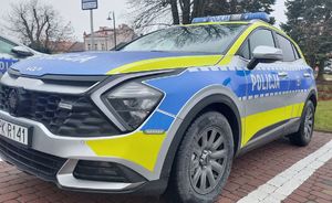 Na zdjęciu policyjny radiowóz.