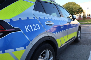 Na zdjęciu policyjny radiowóz.