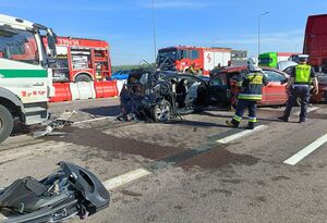 Popołudniowy wypadek na S19 w Jasionce – 5 osób trafiło do szpitala