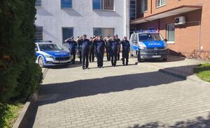 Policjanci oddali hołd tragicznie zmarłemu na służbie Koledze.